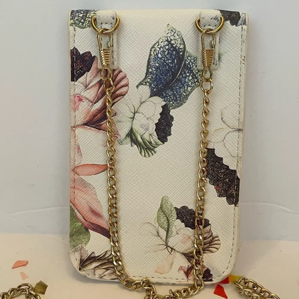 ‎Flowered Phone or Card Holder